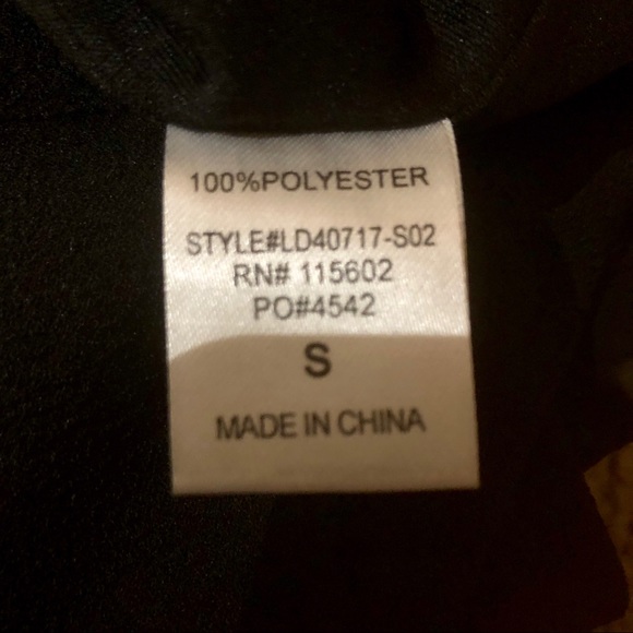 LUSH Black Dress w/ Sequined Top and Fitted Skirt - Picture 6 of 7